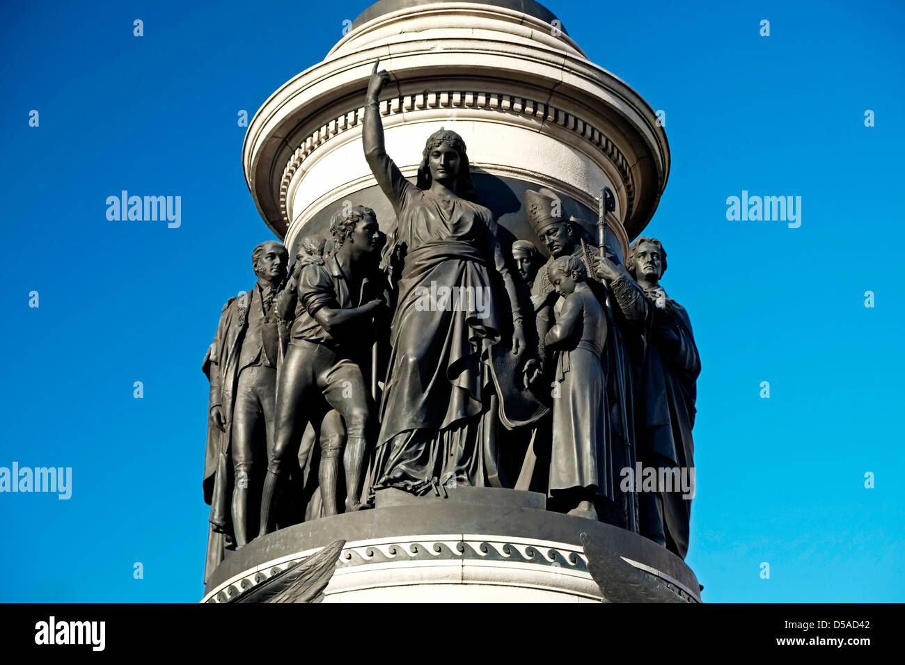 Daniel O'Connell monument situé près de Dublin, Irlande Banque D'Images