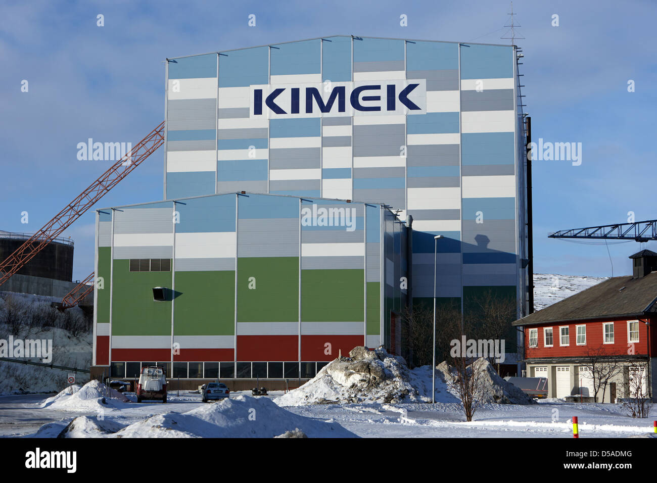 Chantier de construction de la cale sèche kimex kirkenes Norvège finnmark europe Banque D'Images
