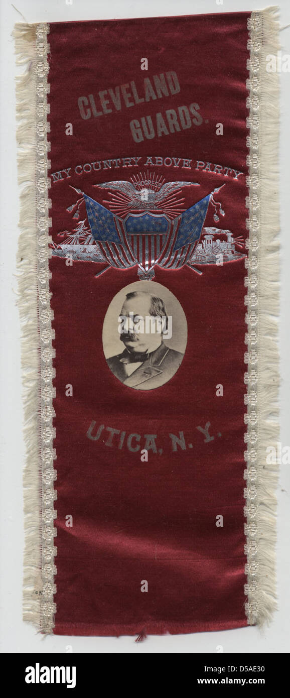 Utica, New York, Cleveland Guards Ruban Portrait Banque D'Images