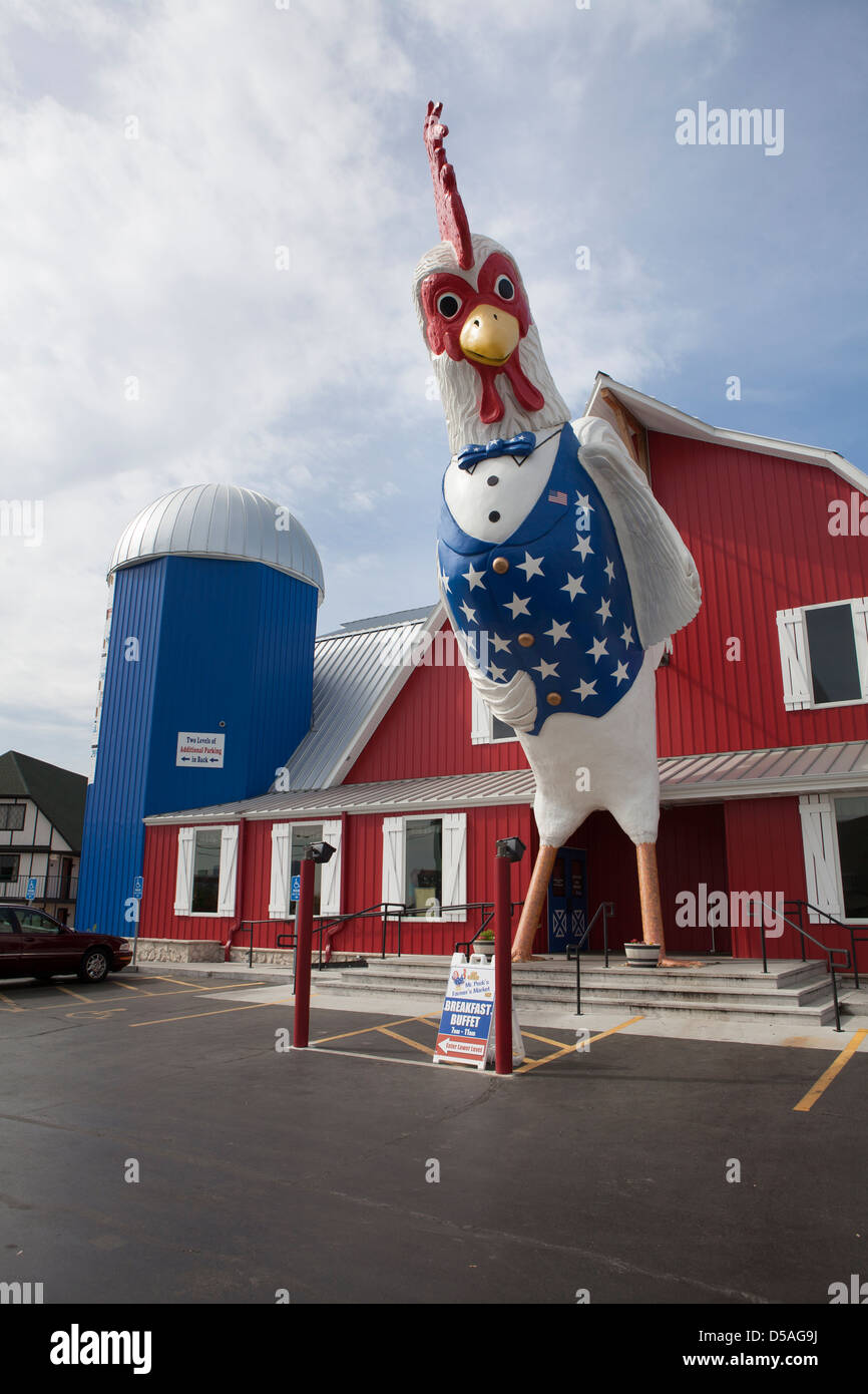 Le Great American Steak & Chicken House de Branson, Missouri, États-Unis Banque D'Images