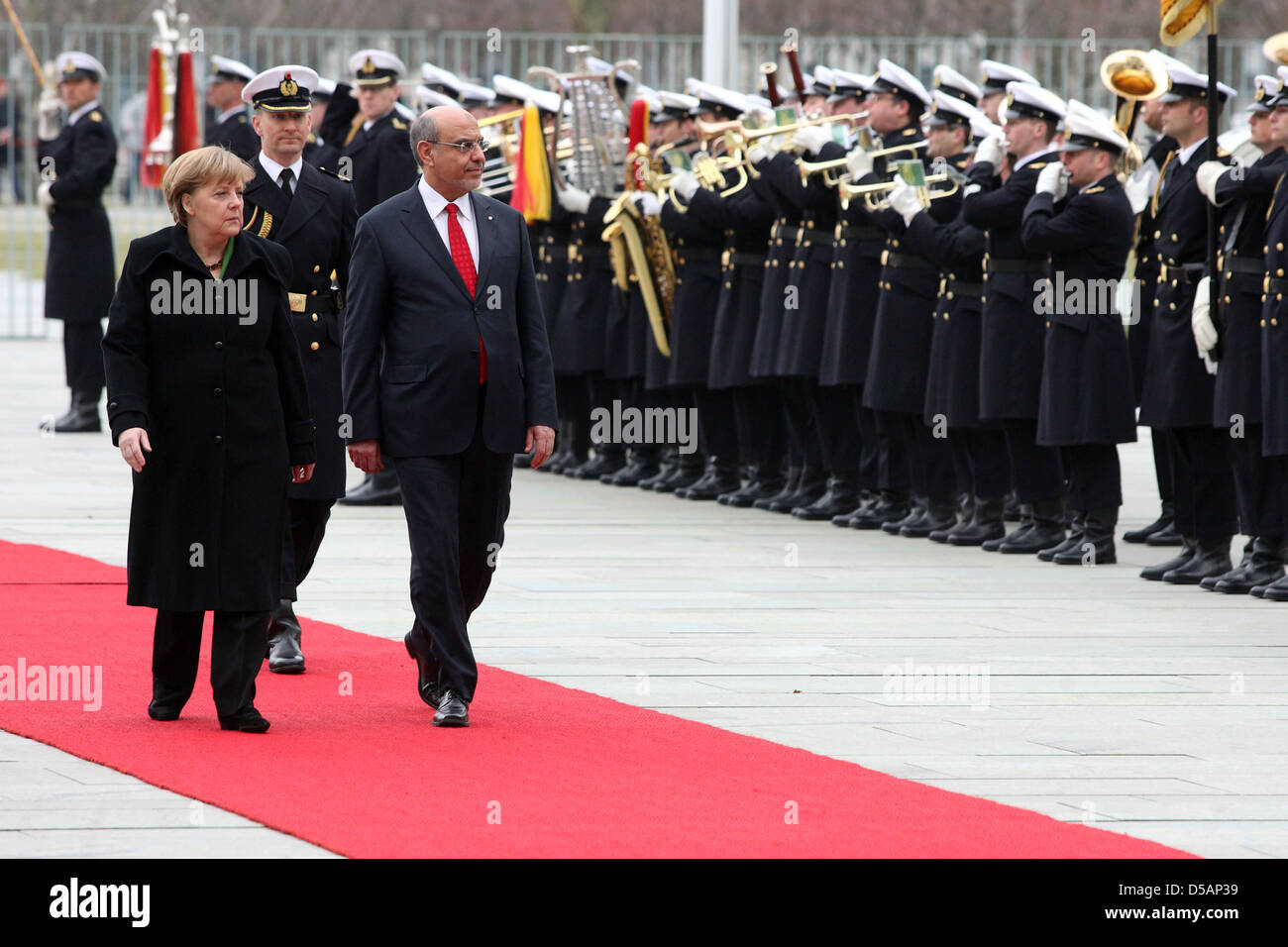 Berlin, Allemagne, Angela Merkel se félicite le Premier Ministre tunisien Hamadi Jebali Banque D'Images