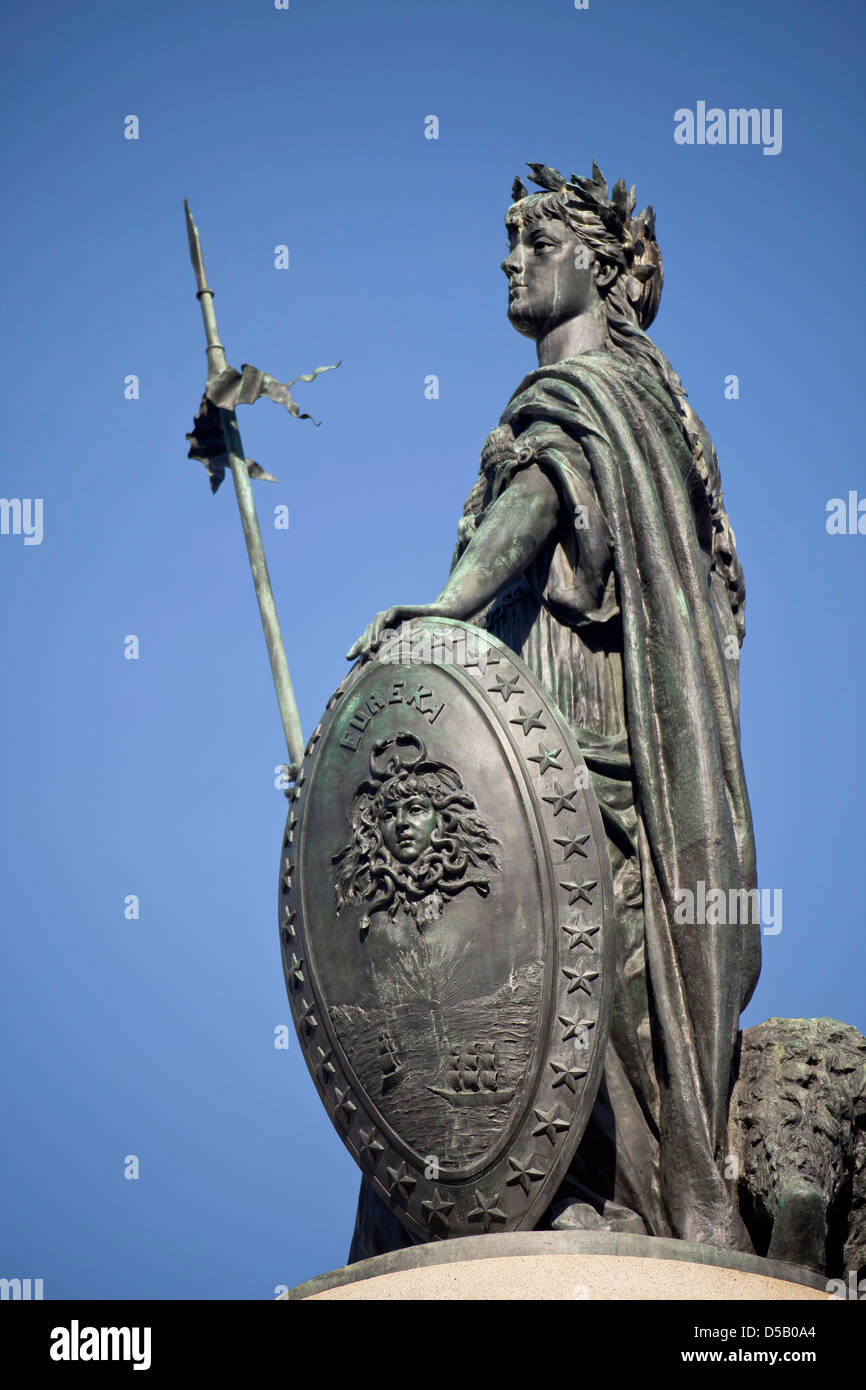 Statue de la pionniers Monument à San Francisco, Californie, États-Unis d'Amérique, USA Banque D'Images