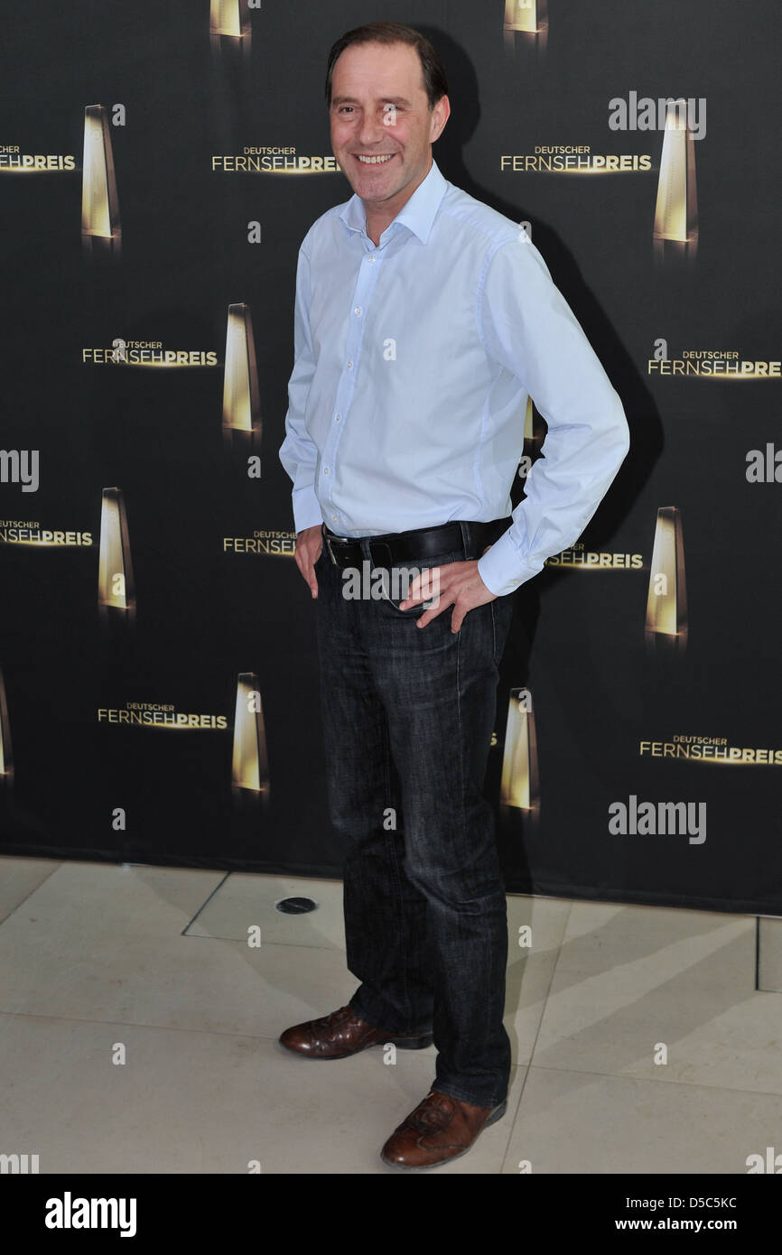 Stefan Kurt, nominé pour le meilleur acteur, les nominations pour les prix de la télévision allemande (Deutscher Fernsehpreis) Bertelsmann Banque D'Images