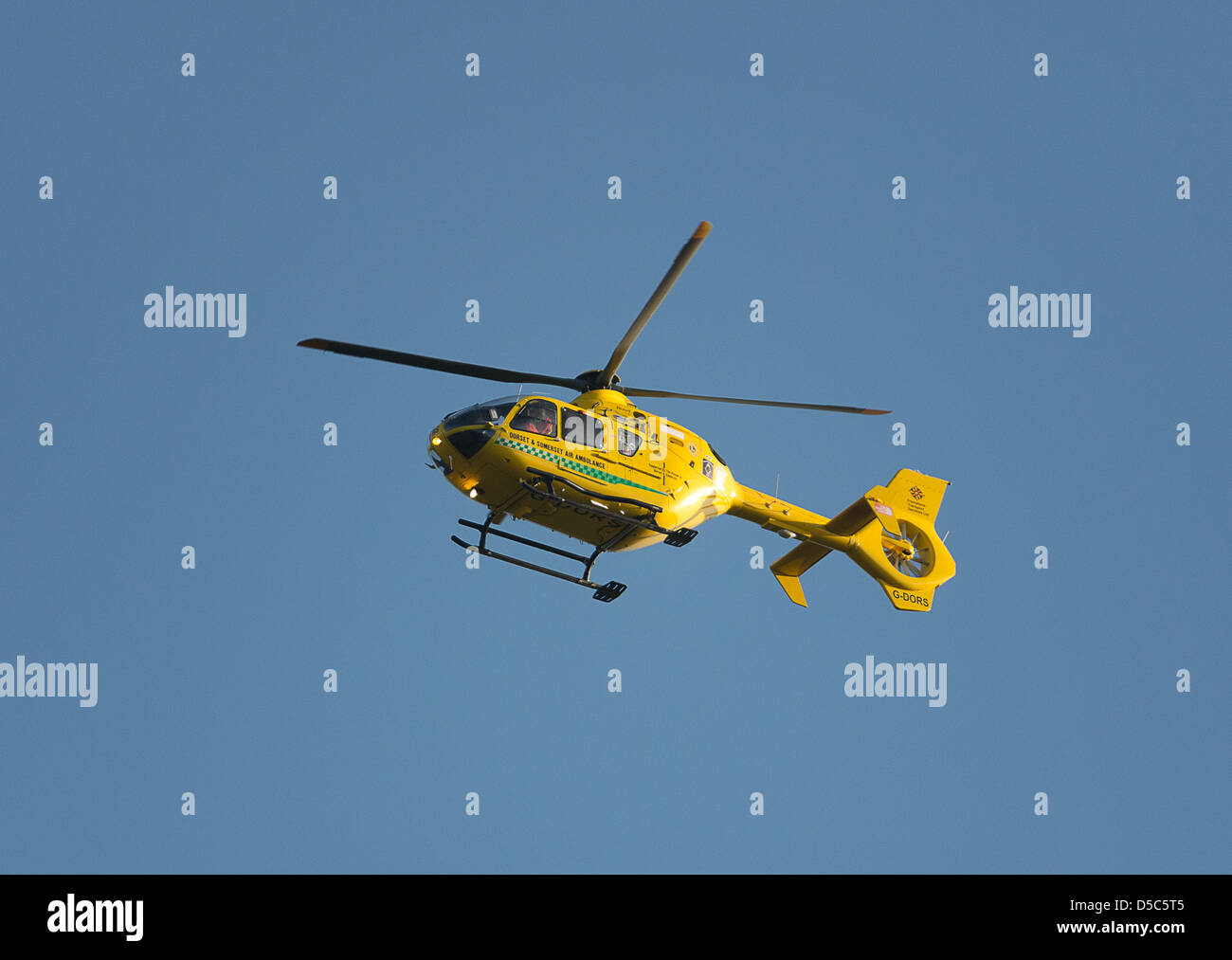 Le Somerset Air Ambulance Banque D'Images