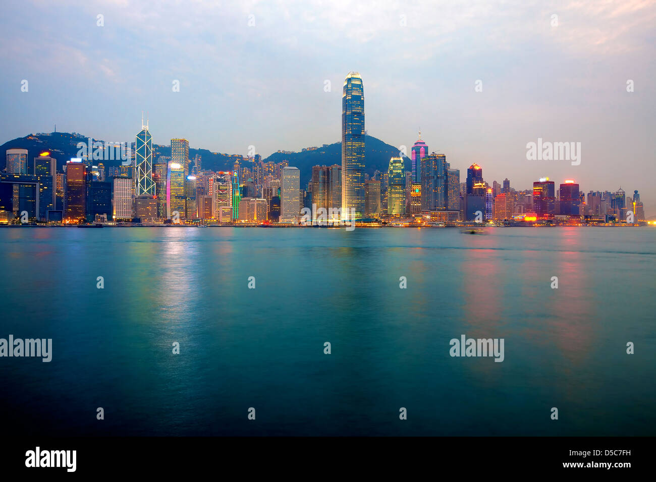 Horizon de Hong Kong Banque D'Images