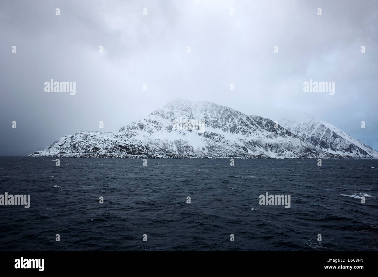 Côte de la mer de Norvège au cours de l'hiver la norvège europe Banque D'Images