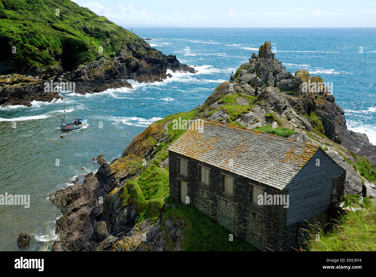 Le Net Loft Rock Pointe Cornwall england uk Polperro Banque D'Images