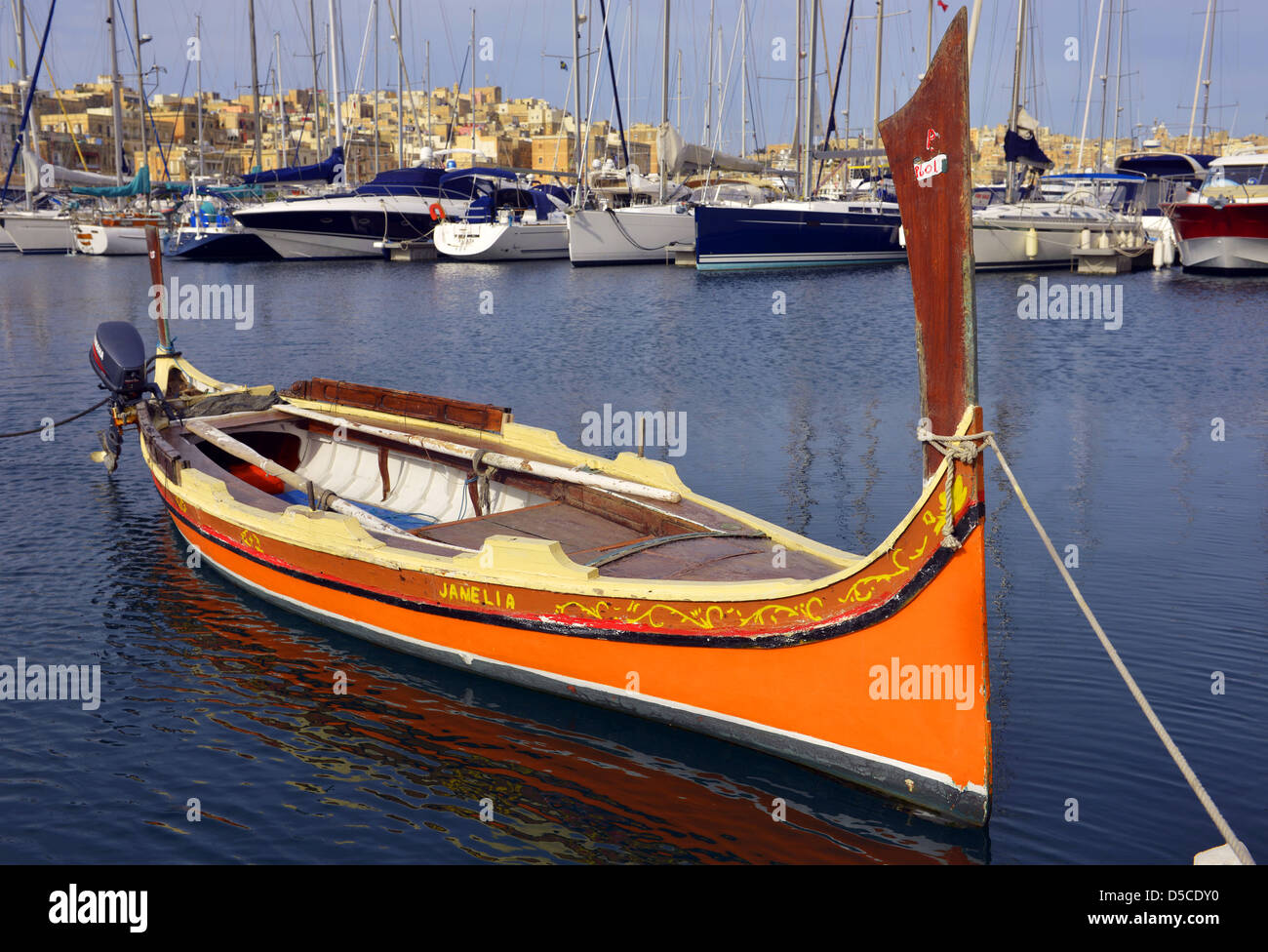 Bateau traditionnel de la DISA, Malte Banque D'Images