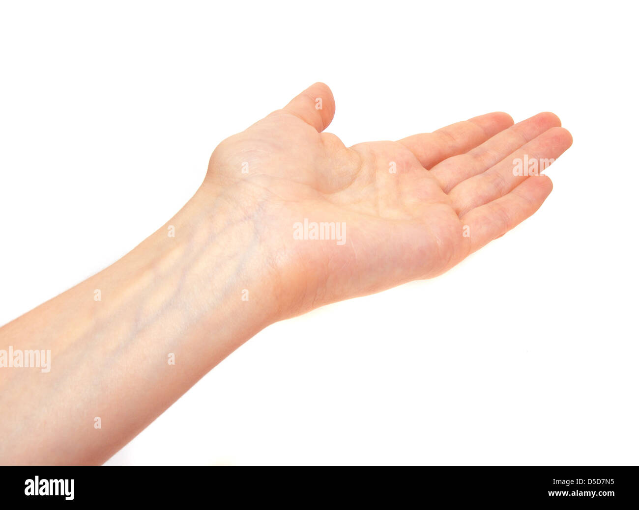 Femmes part isolé sur fond blanc. Banque D'Images