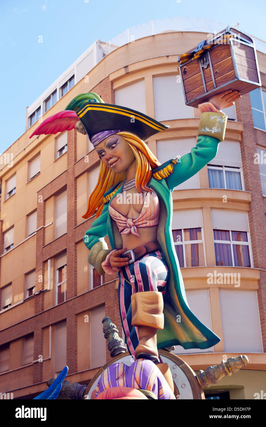 Fallas Festival à Burriana, Valence, Espagne Banque D'Images