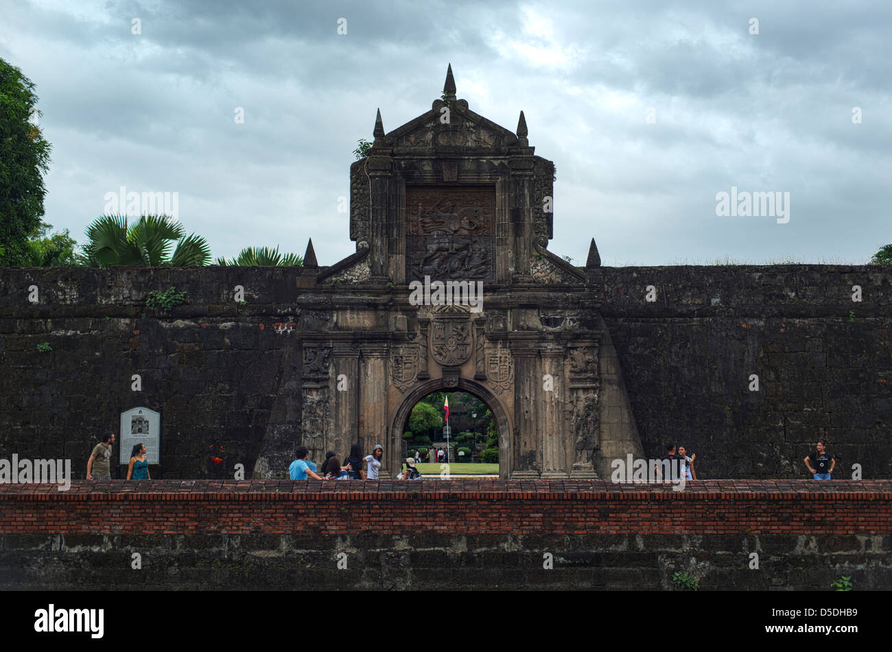 Façade de Fort Santiago à Manille, Philippines Banque D'Images