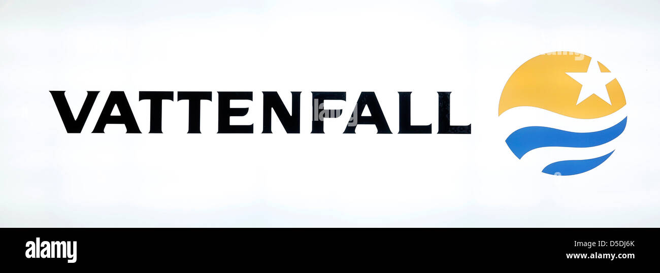 Essen, Allemagne, au logo de l'entreprise de Vattenfall AB sur l'E-world energy & water show Banque D'Images