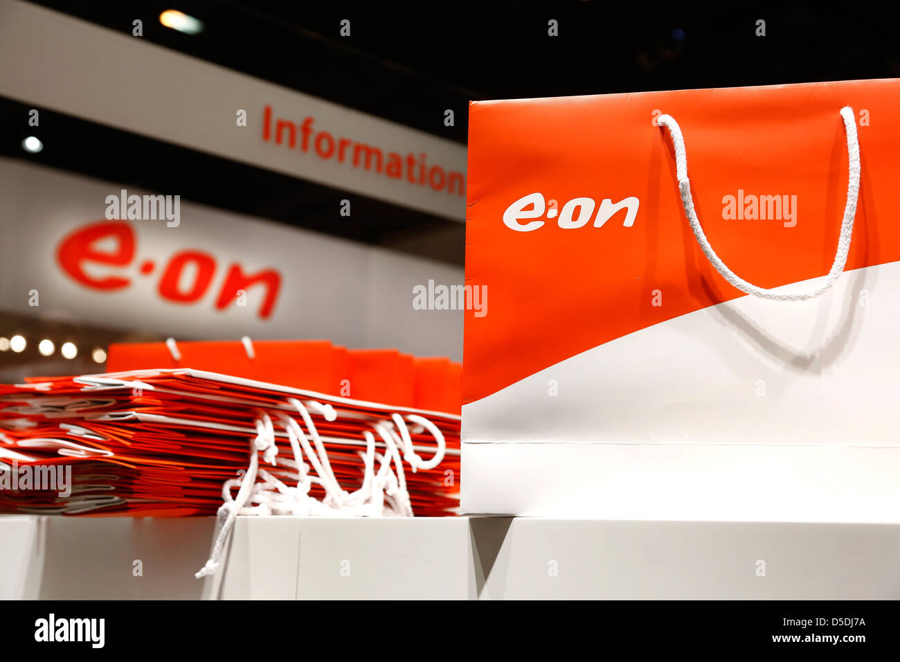 Essen, Allemagne, E.ON SE stand lors de l'E-world energy & water show Banque D'Images