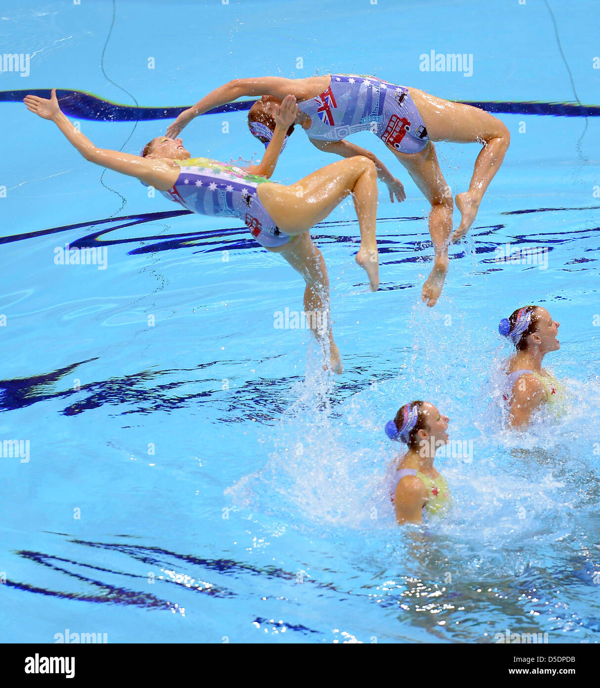 L Australie L Equipe De Natation Synchronisee Photo Stock Alamy
