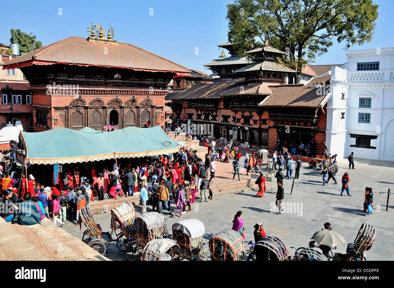 Shiva Parvati Temple Durbar Katmandou Népal Asie Banque D'Images