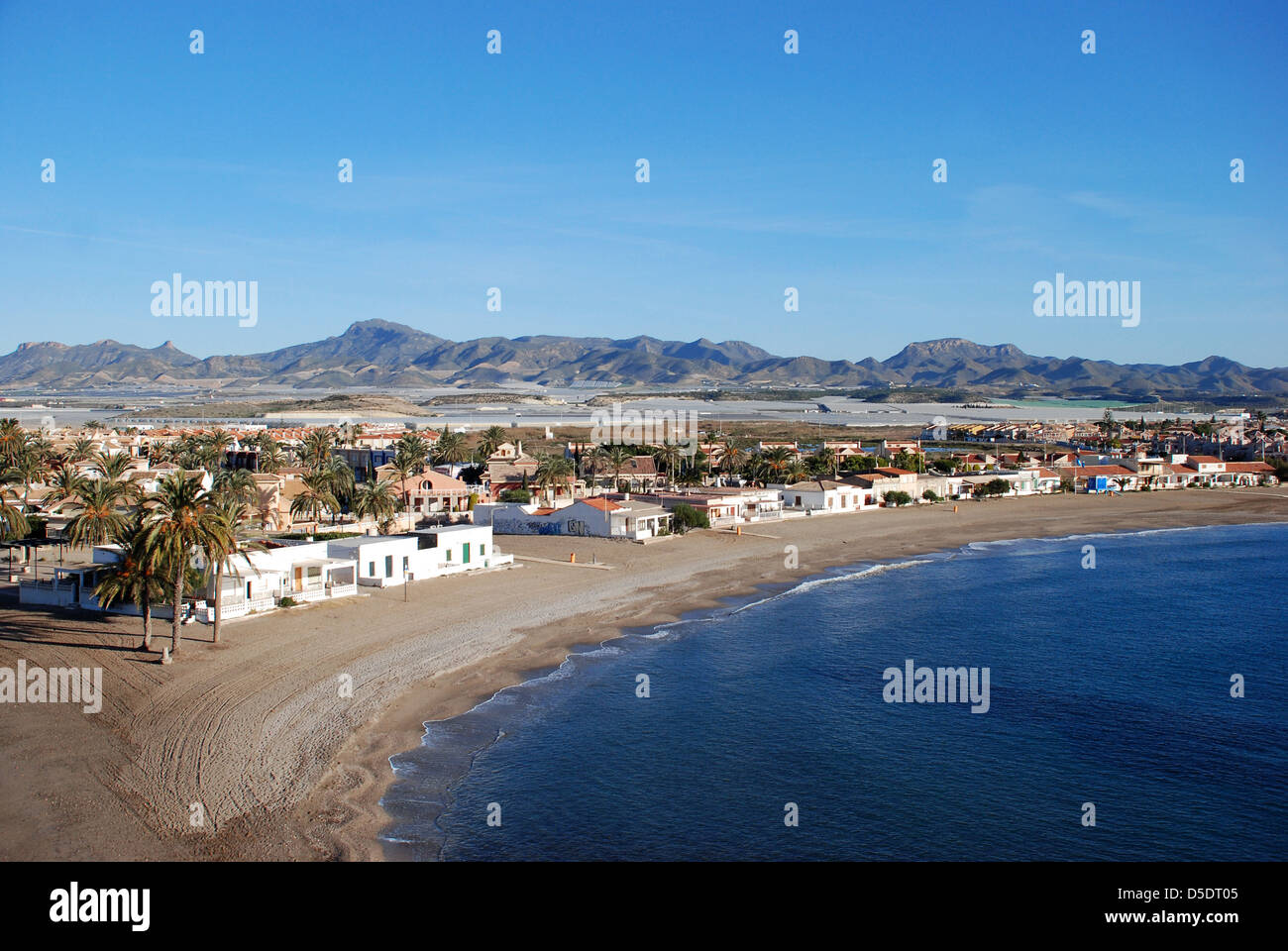 La plage de Mazarrón, Murcie Banque D'Images