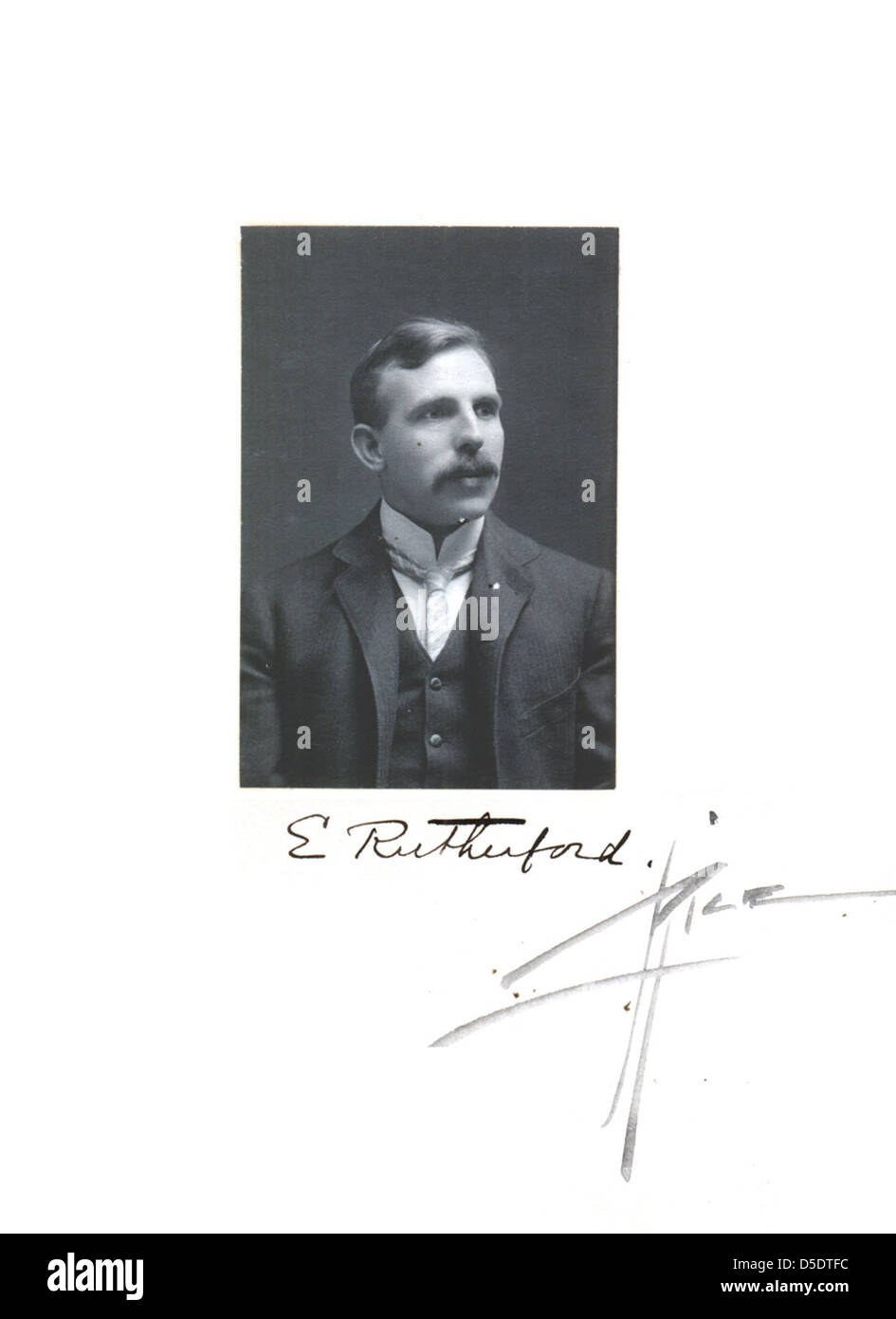 Portrait d'Ernest Rutherford (1871-1937), physicien et chimiste, Banque D'Images