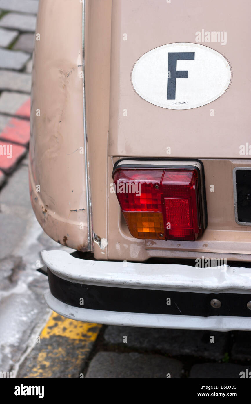 La lumière de voiture Citroen Banque D'Images