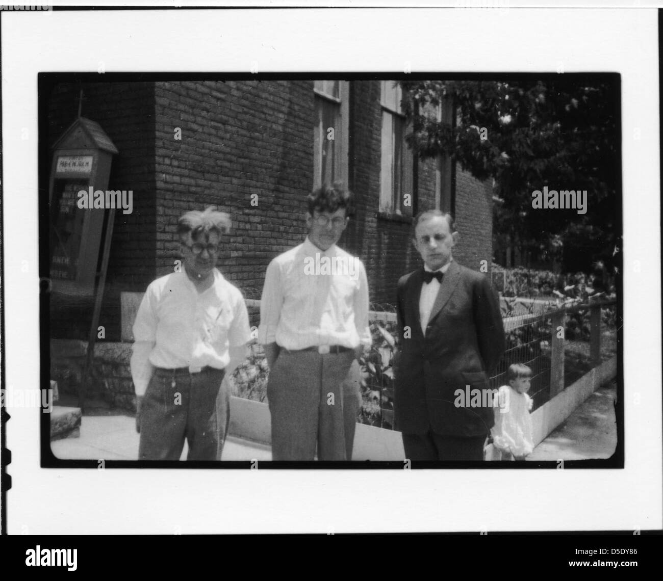 Virginia c. John T. Scopes procès : Groupe des étapes de Dayton Methodist Episcopal Church (Nord), Dayton, Ohio. Banque D'Images