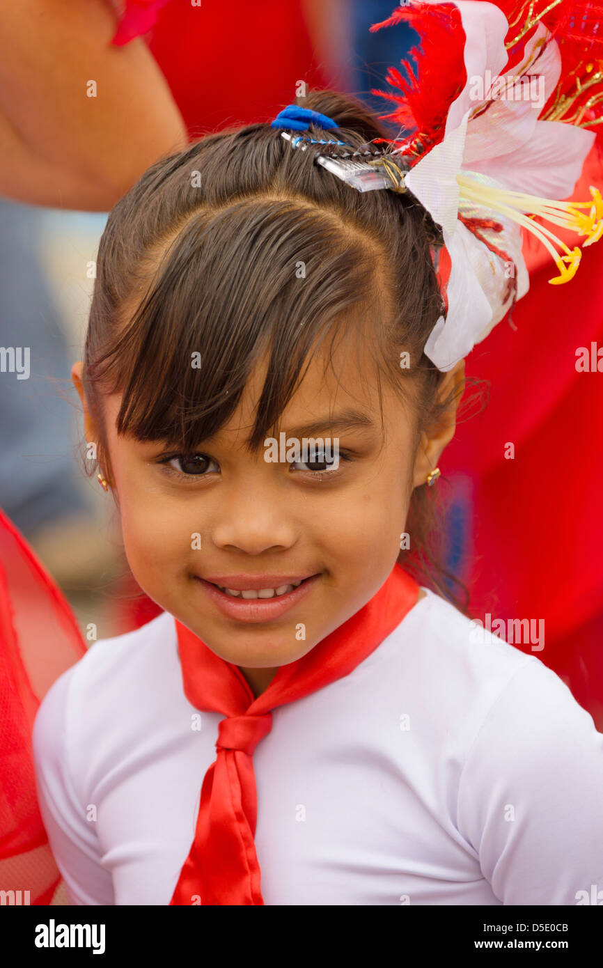 Les enfants au carnaval, Veracruz, Mexique Banque D'Images