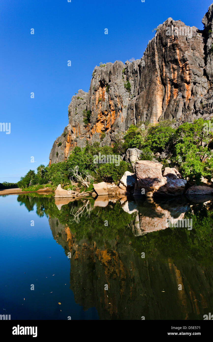 L'ouest de l'Australie, Kimberley, Windjana Gorge National Park Banque D'Images
