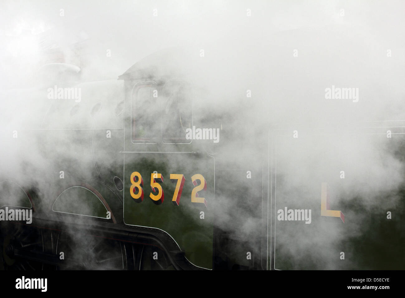 Train à vapeur avec de la vapeur ! Banque D'Images