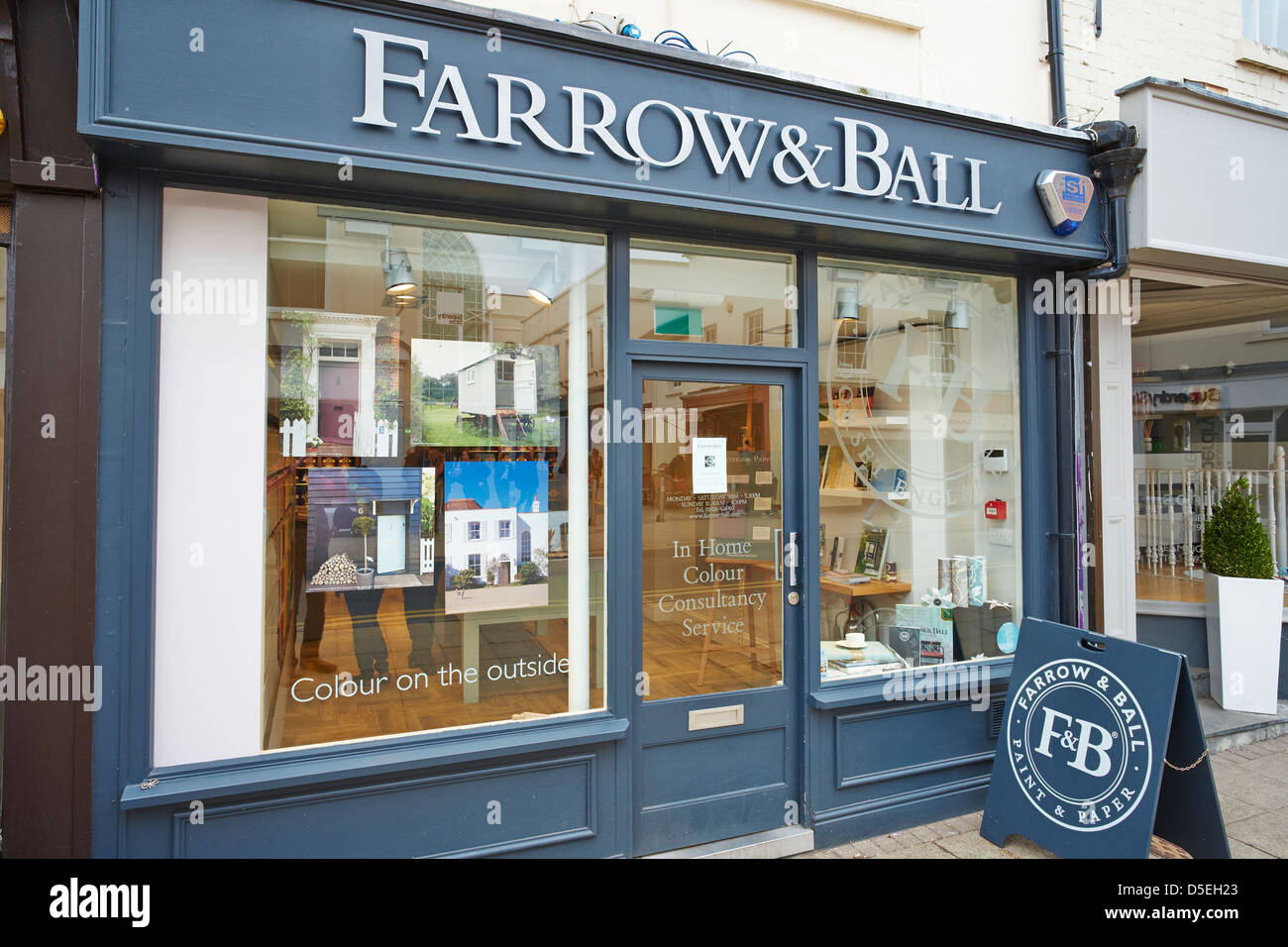 Farrow et Ball shop Regent Street Leamington Spa Warwickshire UK Banque D'Images