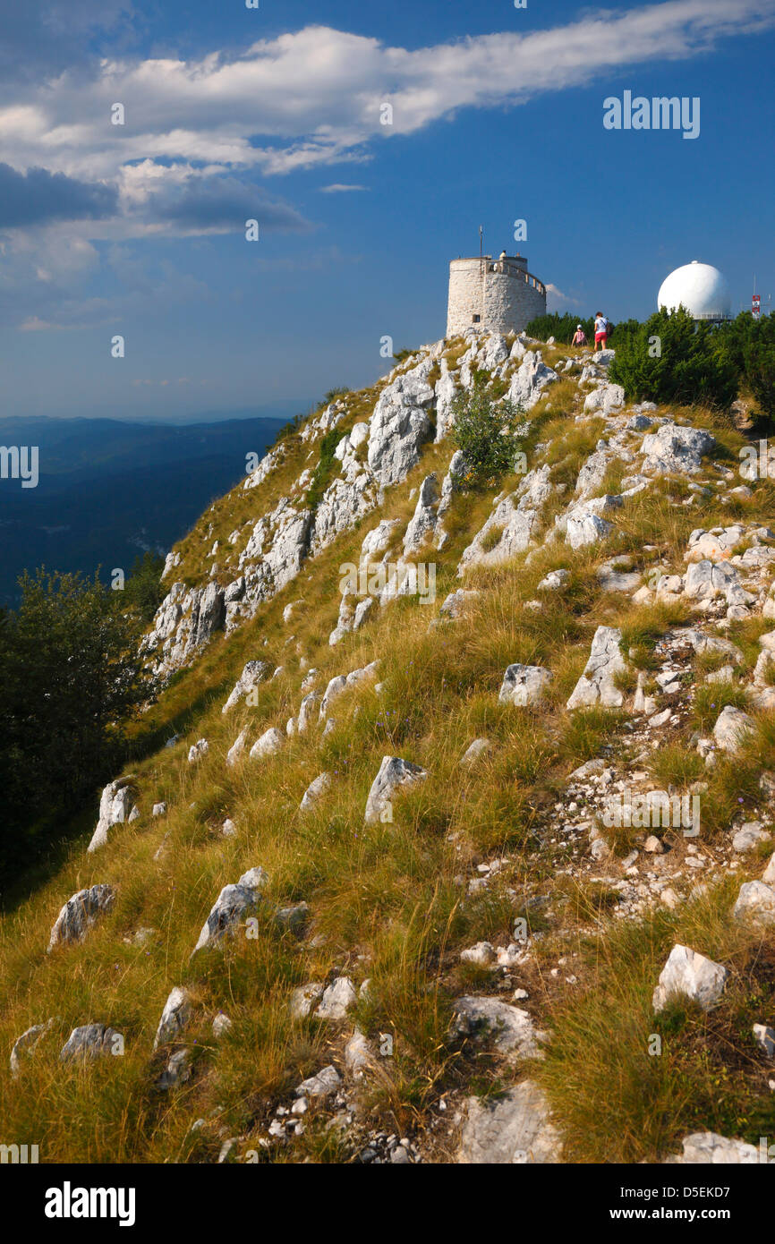 Vojak sommet de la montagne Ucka (Učka) Banque D'Images Vojak sommet de la montagne Ucka (Učka) Banque D'Images