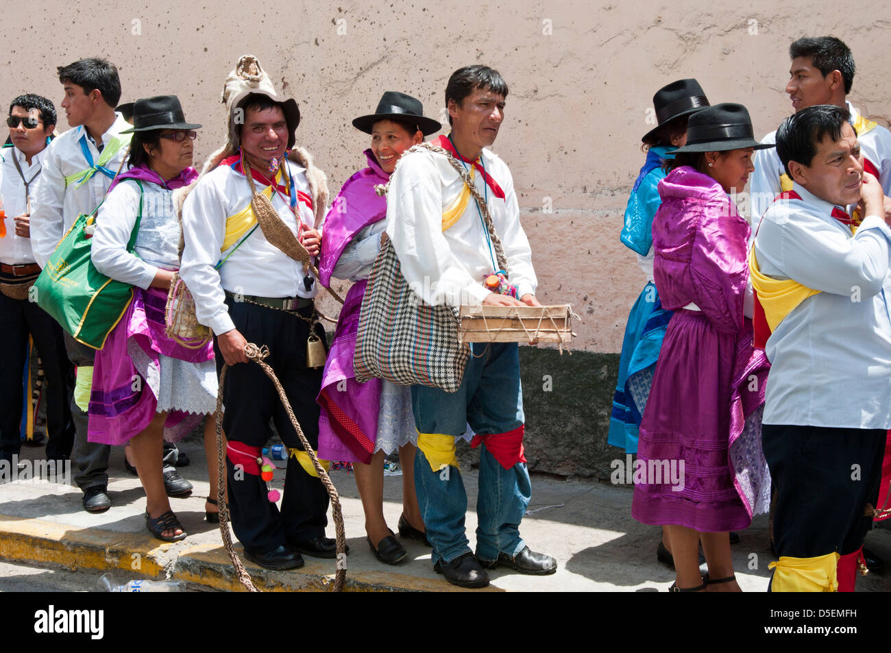 Ayacucho carnaval de Lima. Le Pérou. Banque D'Images