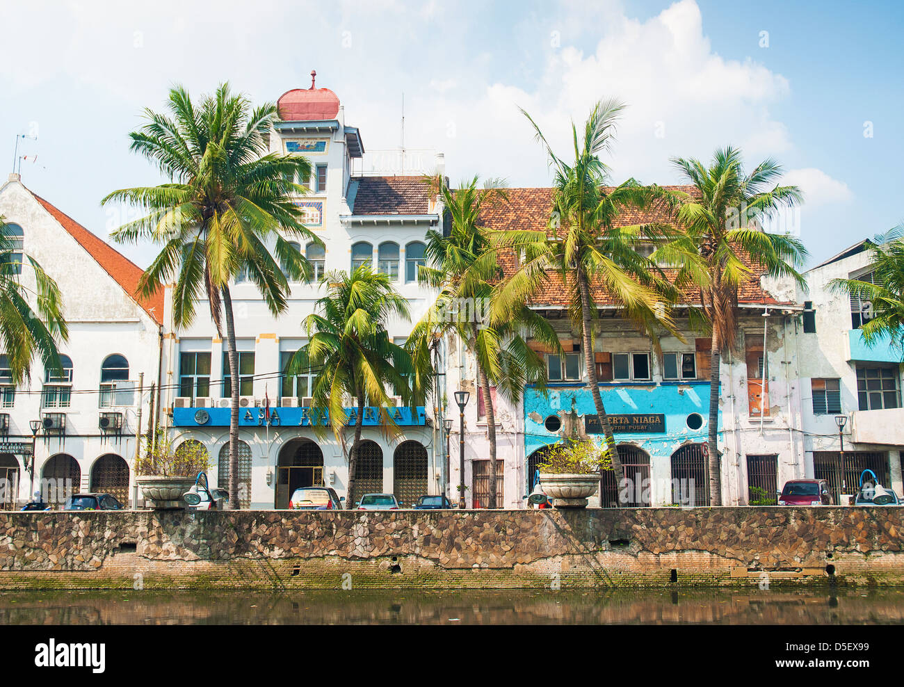 Les bâtiments coloniaux néerlandais à Jakarta Indonésie vieille ville Banque D'Images