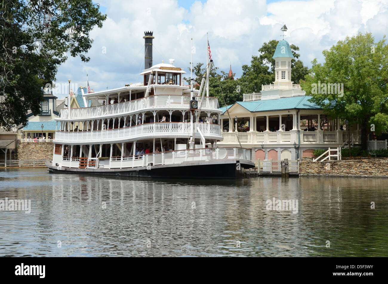 Liberty Square Riverboat, Magic Kingdom, Walt Disney World Resort, Lake Buena Vista, Orlando, Floride, USA Banque D'Images