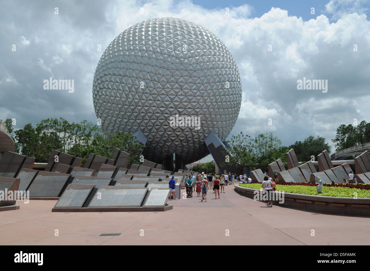 Le Centre Epcot, Disney World, Orlando, Floride, USA Banque D'Images