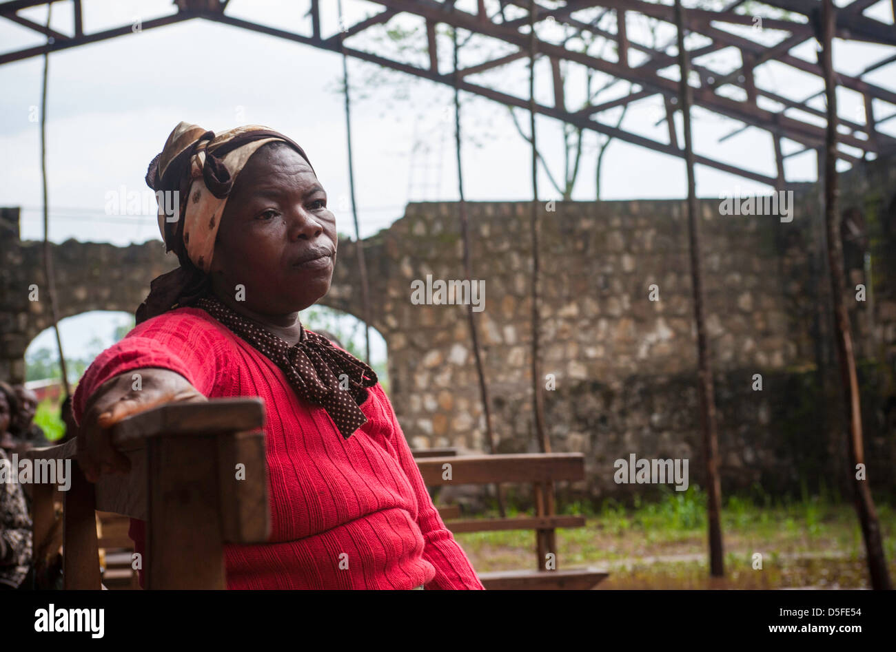 Veuve et veuves au Cameroun Banque D'Images