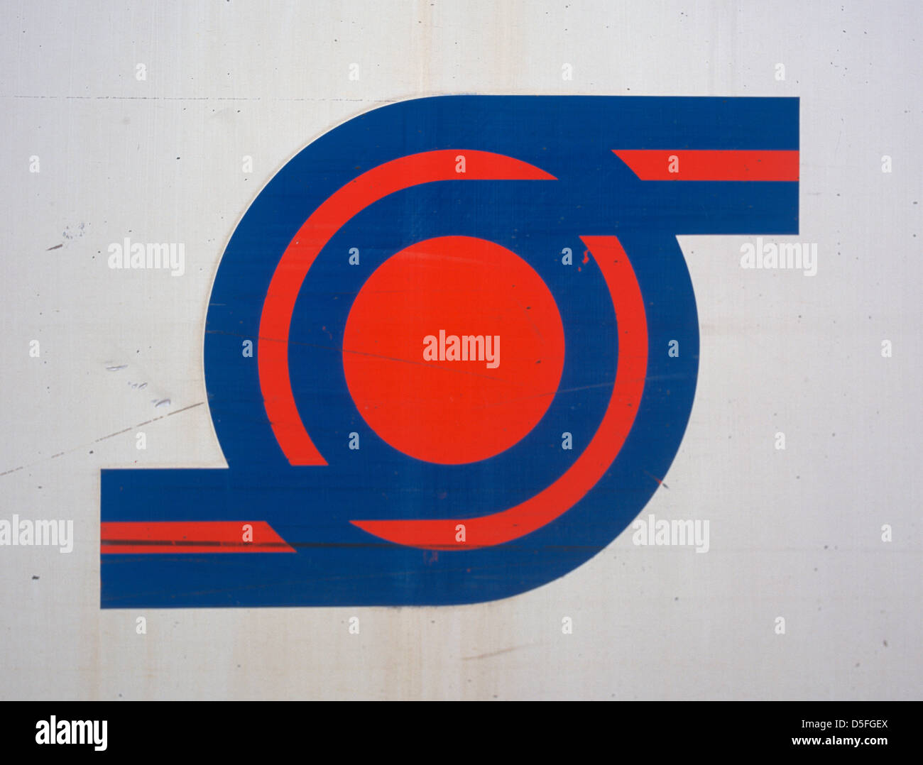 Symbole du logo de train Circumvesuviana Banque D'Images