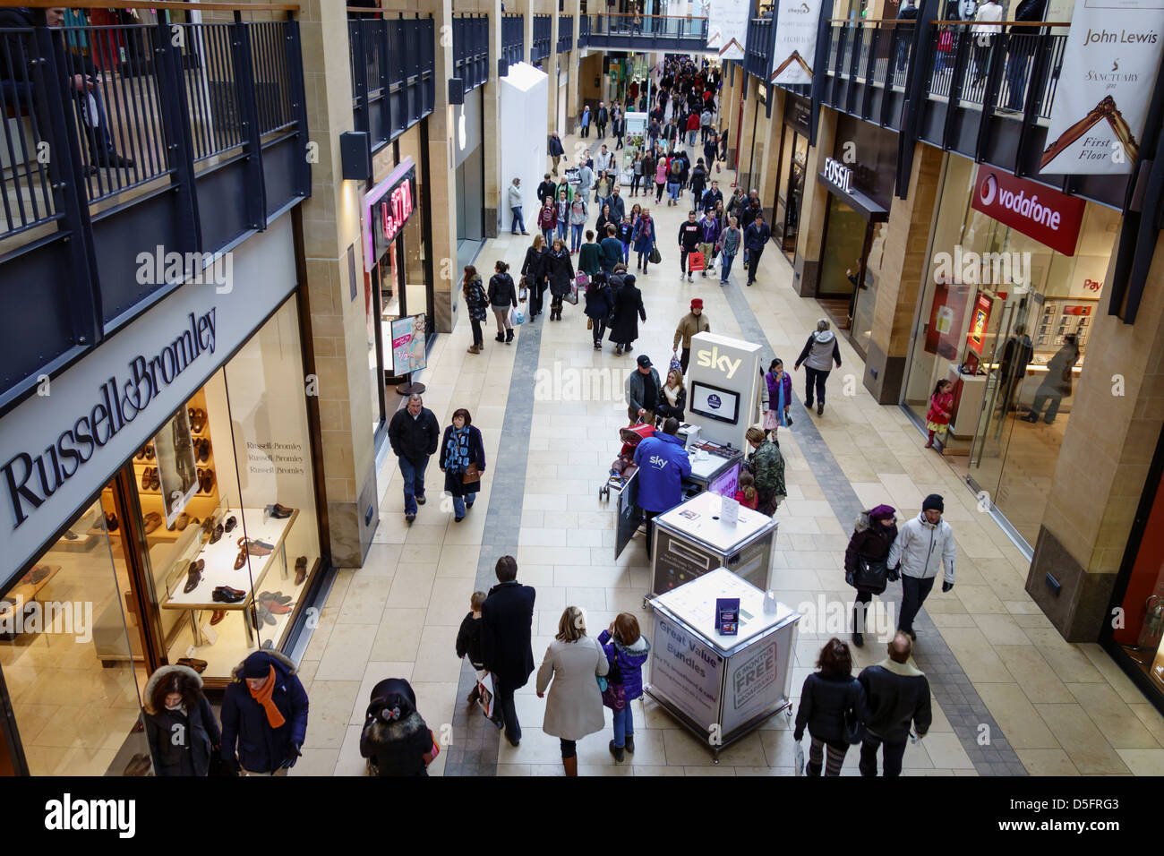 Le centre commercial Grand Arcade Mall Cambridge Angleterre UK Banque D'Images