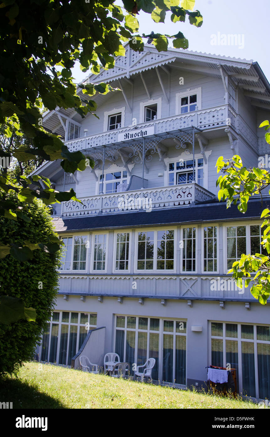 Ostseebad Binz sur l'île de Rugen. Banque D'Images