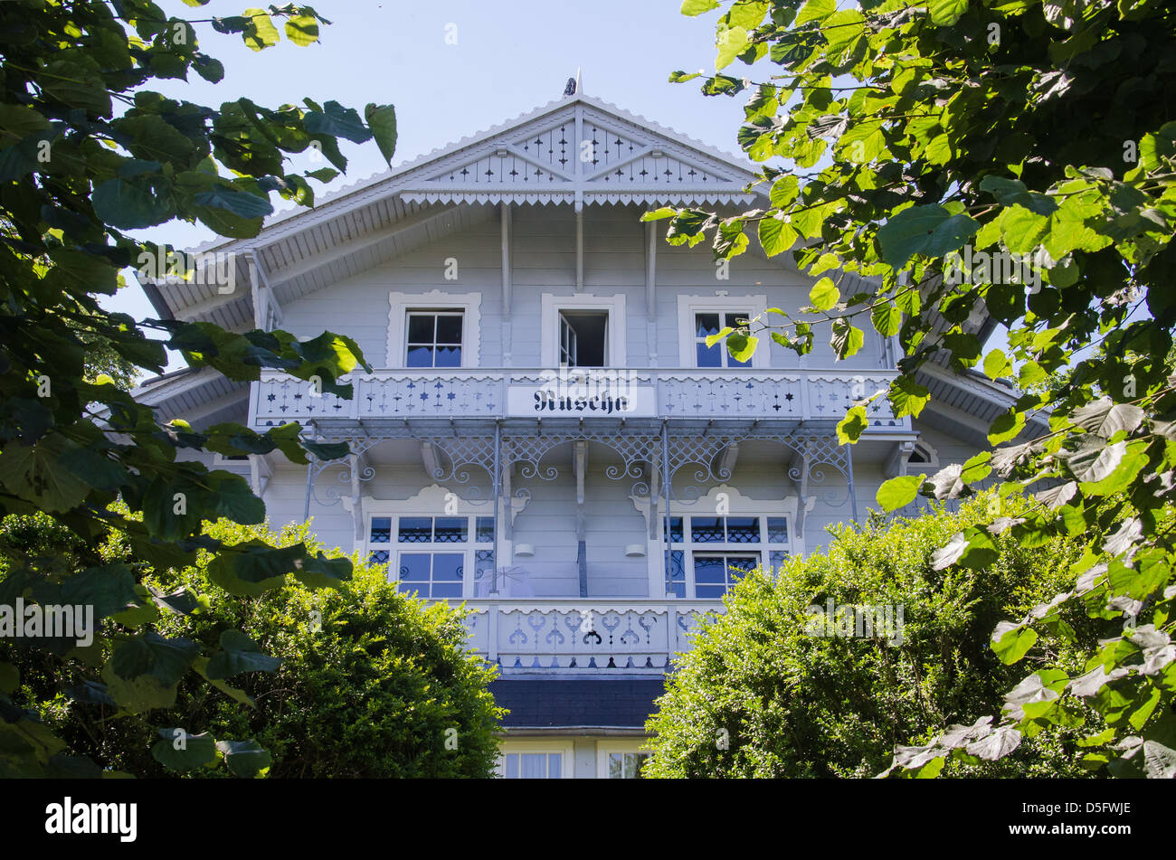 Ostseebad Binz sur l'île de Rugen. Banque D'Images