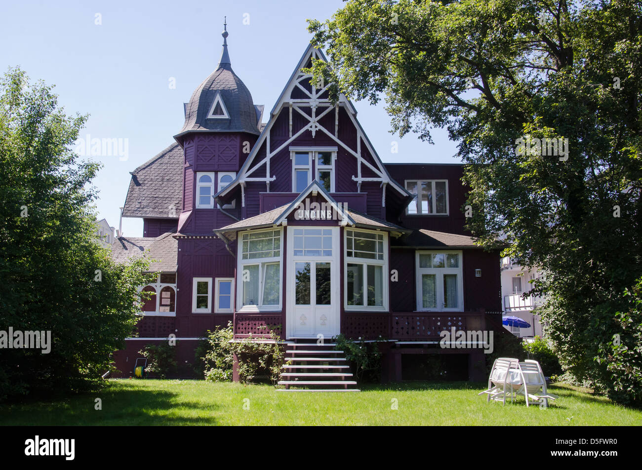 Ostseebad Binz sur l'île de Rugen. Banque D'Images