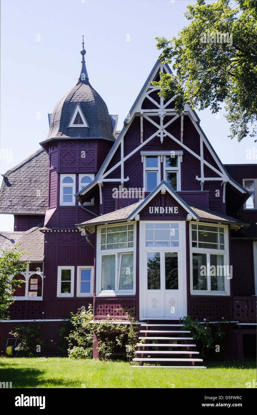 Ostseebad Binz sur l'île de Rugen. Banque D'Images