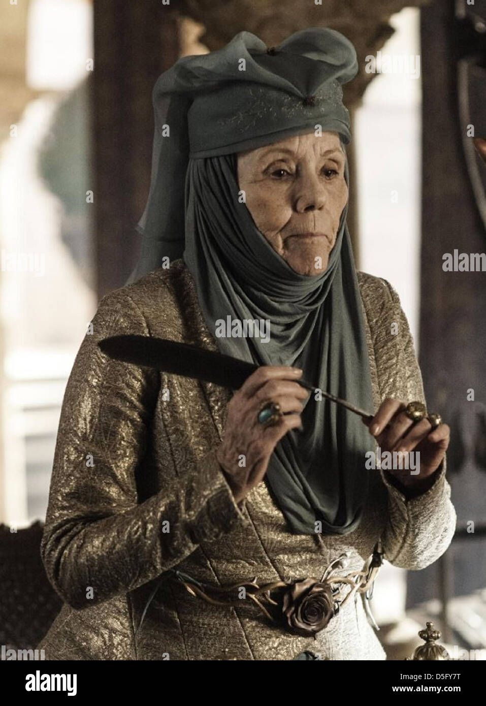 Jeu des trônes 2011 série TV HBO avec Diana Rigg comme Oleanna Tyrell, Reine des épines Banque D'Images