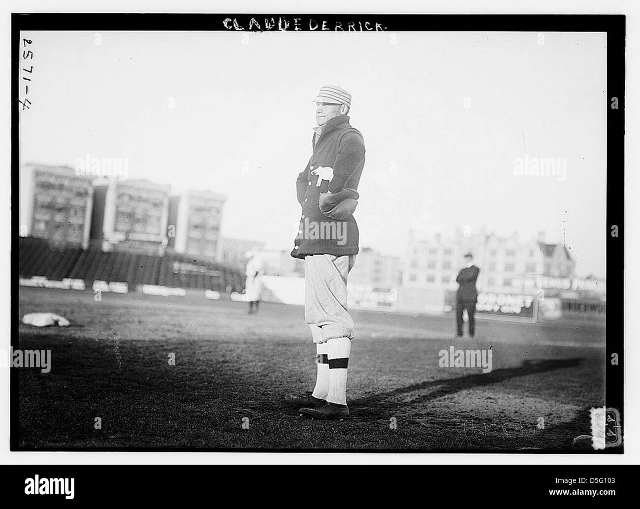 [Claud Derrick, Philadelphie AL, à Hilltop Park, NEW YORK (baseball)] (LOC) Banque D'Images