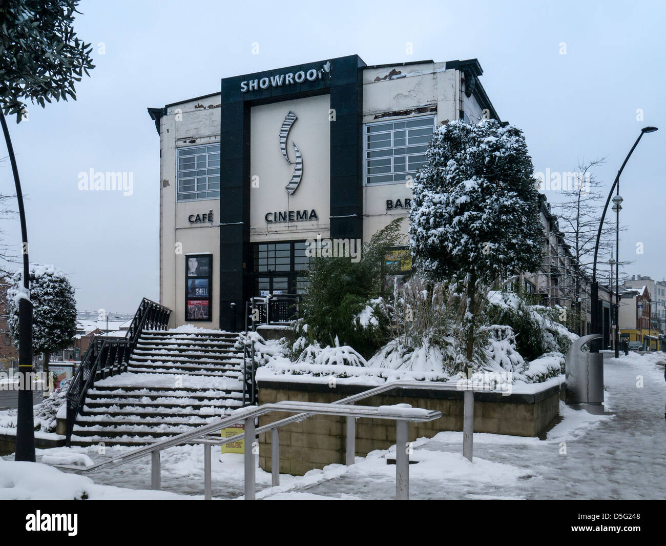 SHEFFIELD, Royaume-Uni - 23 MARS 2013 : journée d'hiver au Showroom, un cinéma indépendant Banque D'Images