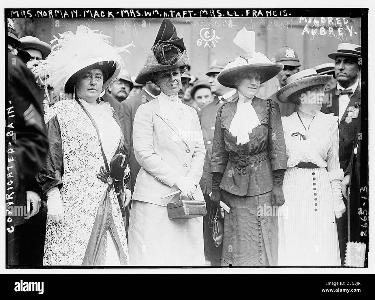 Mme Norman Mack, Mme Wm. Mme Taft, L.L. Francis, Mildred Aubrey (LOC) Banque D'Images
