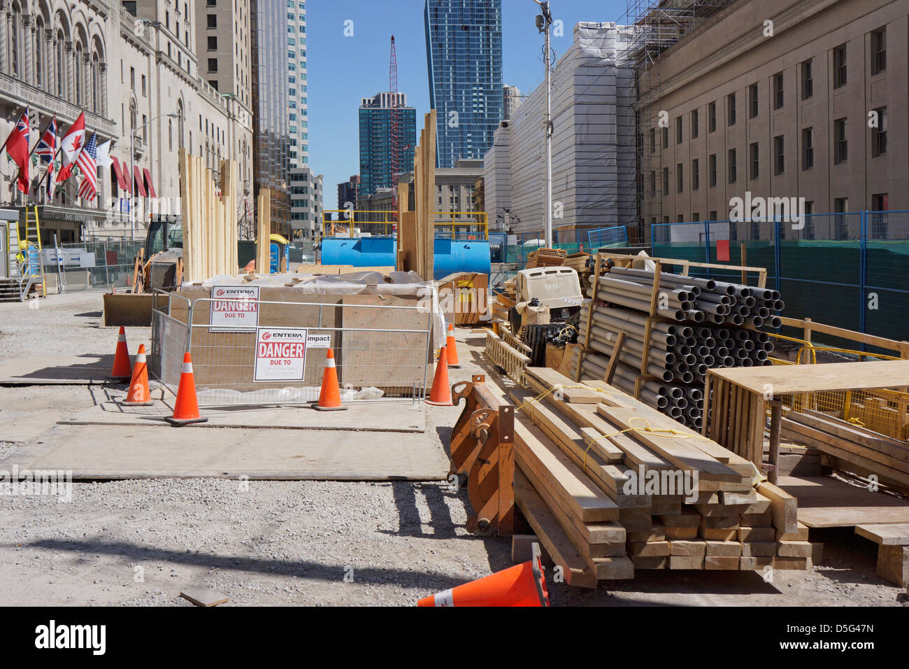 La rue Front à la gare Union, et avant mars 2013, rue York. Banque D'Images