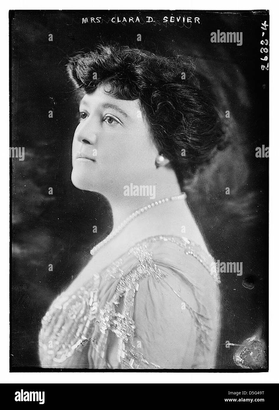 Mme Clara D. Sevier (LOC) Banque D'Images