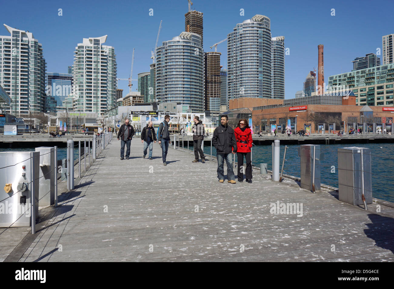 Toronto Harbourfront, Queens Quay Banque D'Images