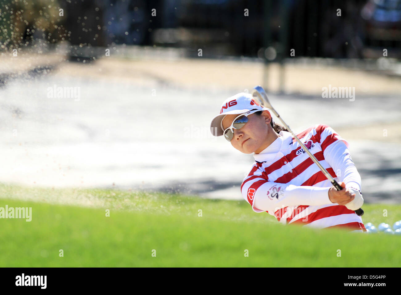 Ayako Uehara (JPN), le 13 mars 2013 - Golf Pro-Am : de la RR Donnelley LPGA Founders Cup à Wildfire Golf Club à Phoenix, Arizona, United States. (Photo par Yasuhiro JJ Tanabe/AFLO) Banque D'Images