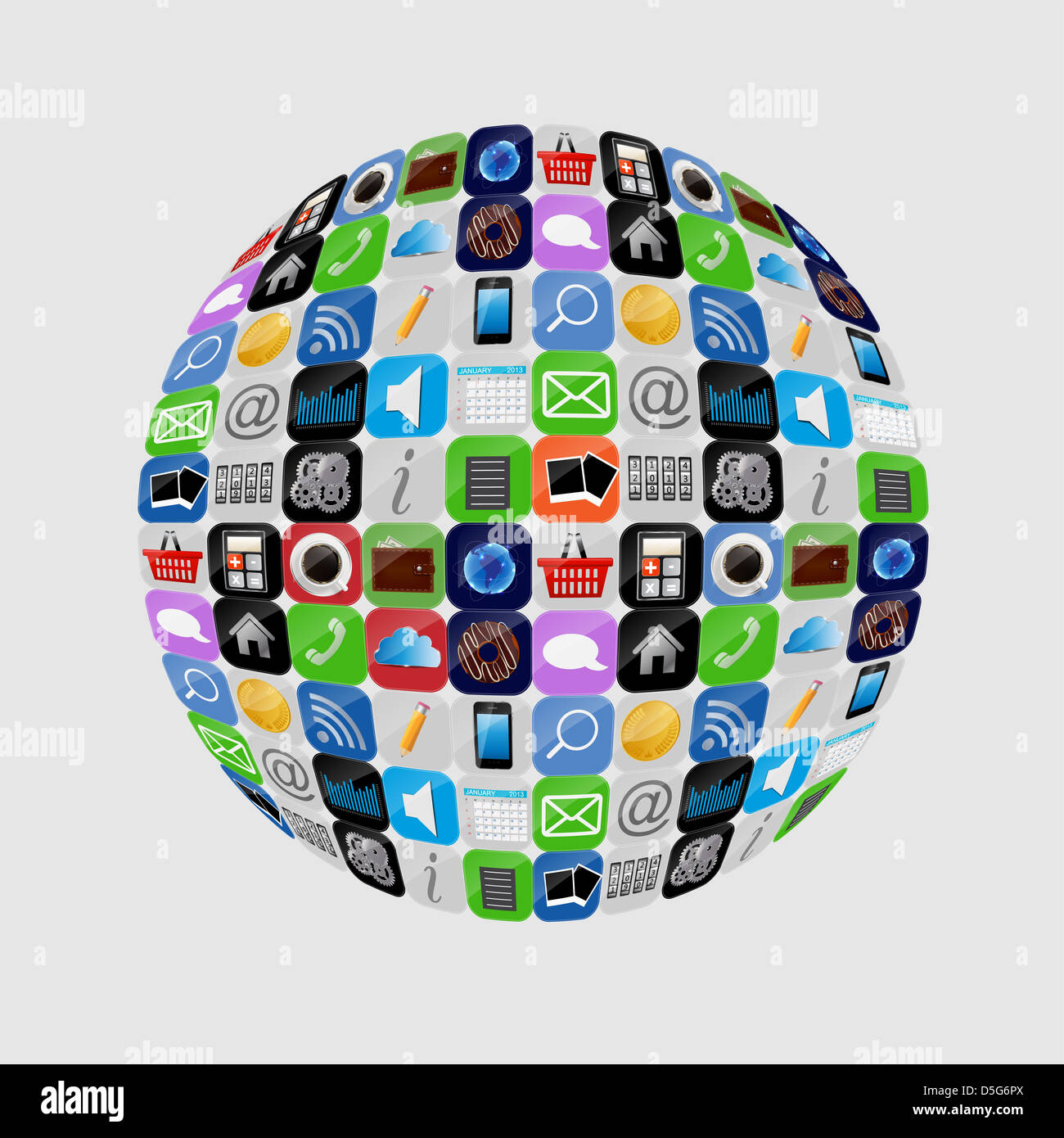 Apps Icon Set vector illustration Banque D'Images