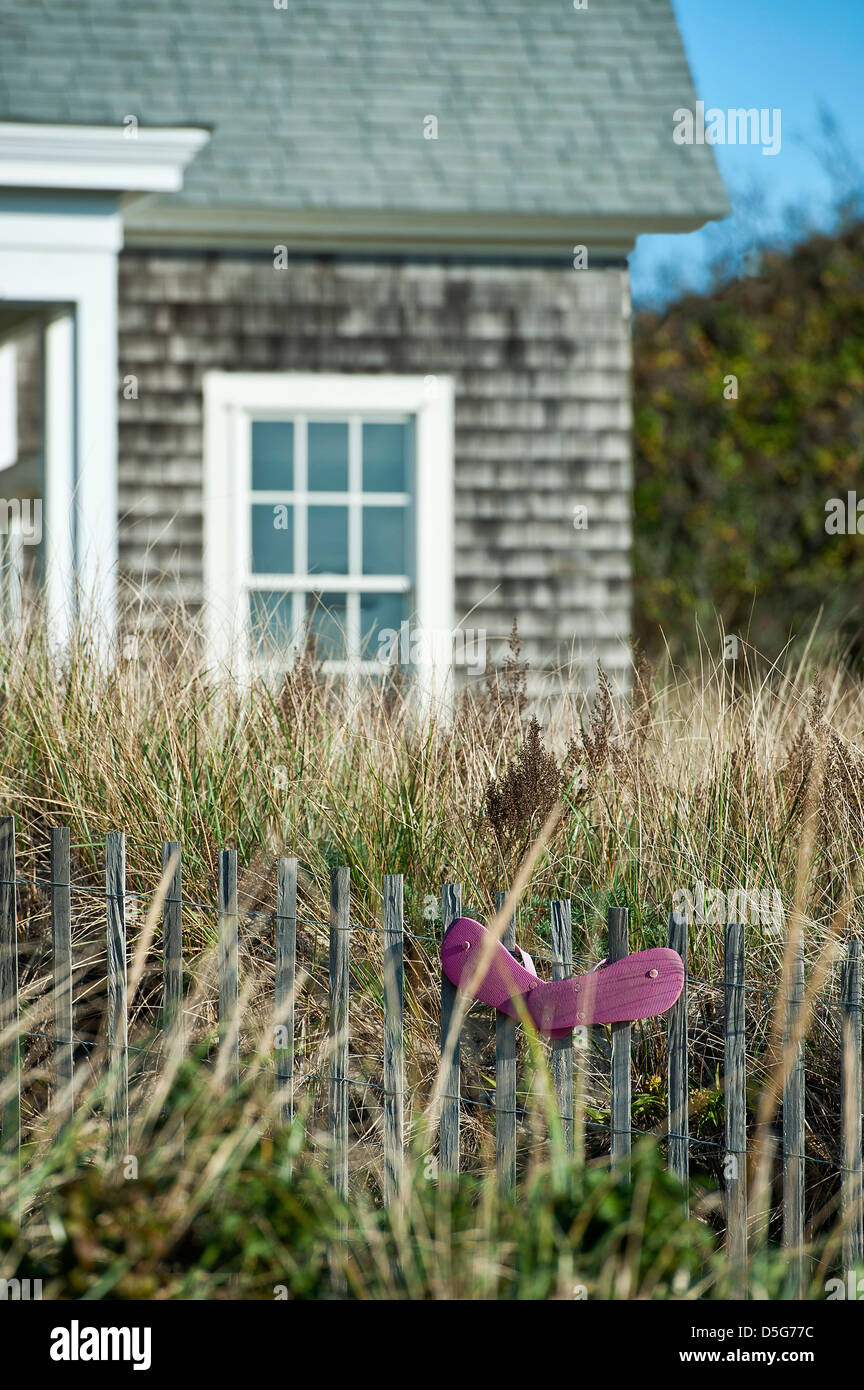 Détail Beach house, Cape Cod, Massachusetts, USA Banque D'Images