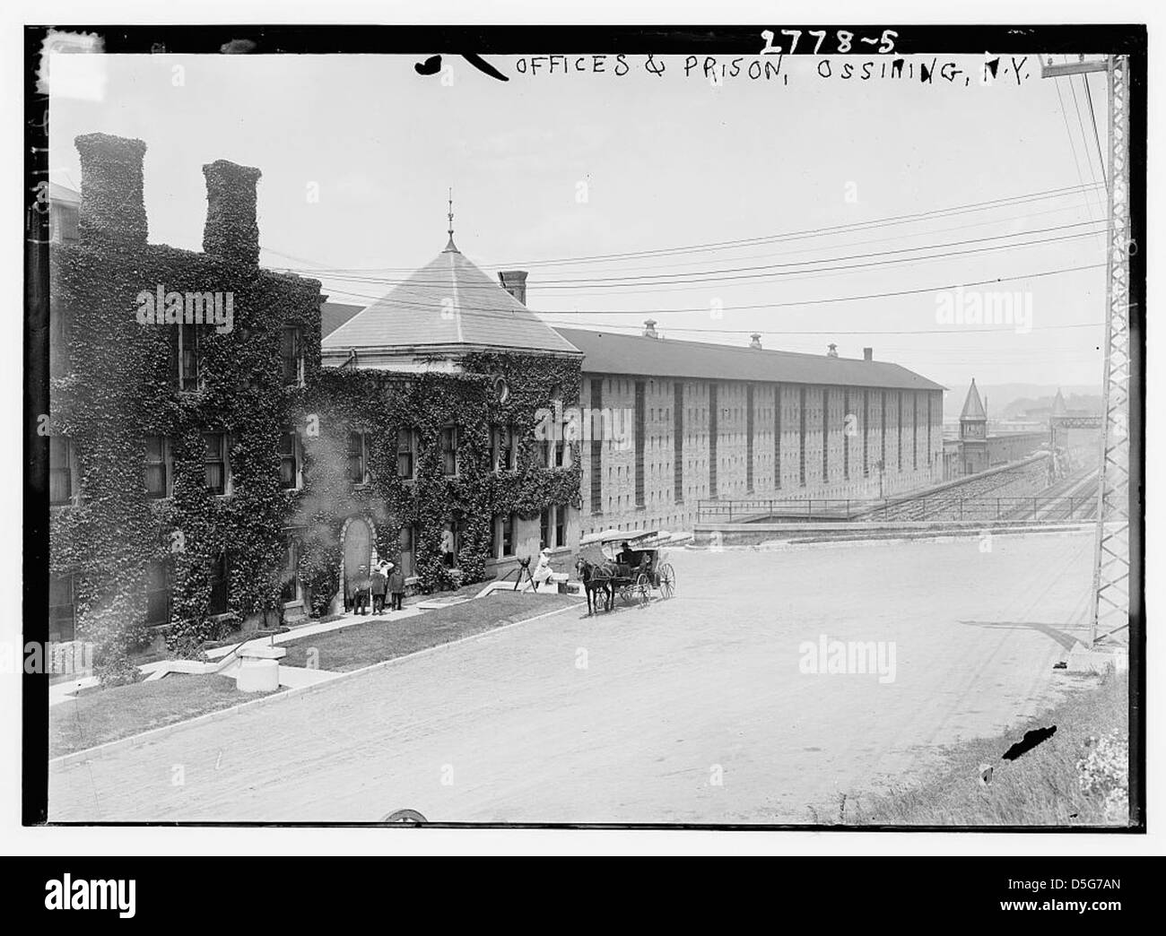 Bureaux & prison, Ossining, N.Y. (LOC) Banque D'Images